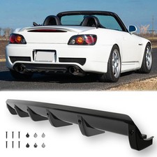 For Honda S2000 Rear Bumper Diffuser 6 Shark Fins Splitter Spoiler Lip Body Kit For Honda S2000 Rear Bumper Diffuser 6 Shark Fins Splitter Spoiler Lip Body Kit