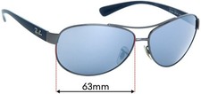 SFx Replacement Sunglass Lenses fits Ray-Ban RB3386 - 63mm Wide