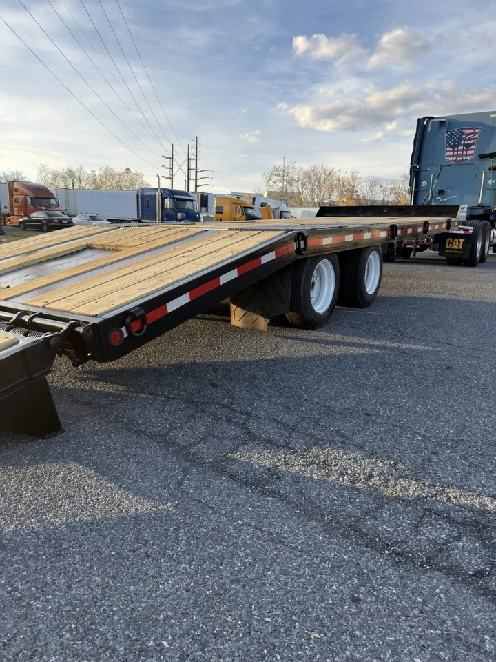 Remolque de trabajo pesado plataforma inclinable/doble eje 40 000 lb capacidad remolque de trabajo pesado Foto 4 de 4