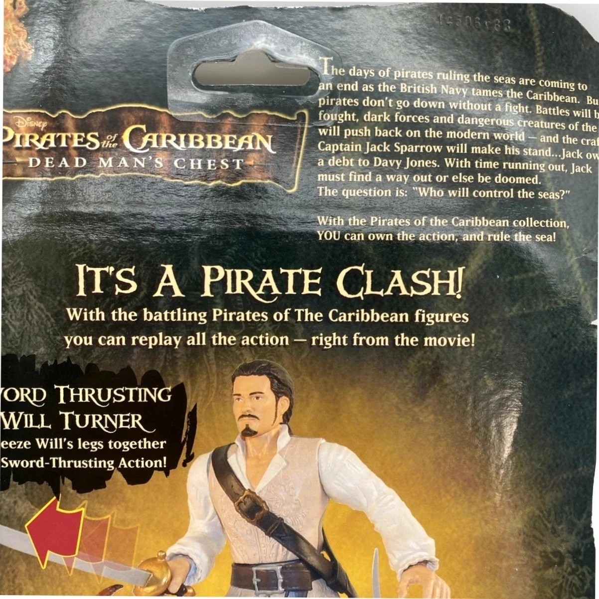 Disney Pirates of the Caribbean Dead Mans Chest 7" Will Turner Sword Thrusting image 9