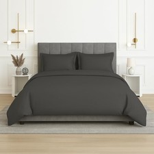 Charlotte 3 Piece Duvet Cover- 100 Egyptian Cotton Breathable, Soft Duvet Co...