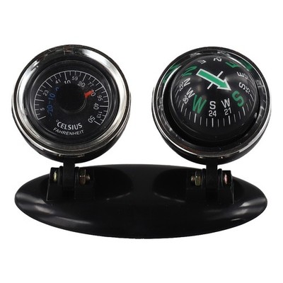 Auto Kompass mit eingebautem Thermometer kompaktes Design für einfache Platzier