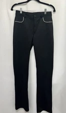 Vintage Y2K Joe BenBasset Black Rhinestone Knit Dress Pants