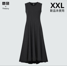 UNIQLO x Theory Ultra Stretch Flare Long Dress Black XXL New