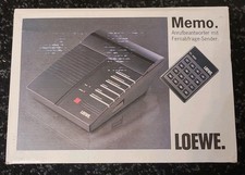 Anrufbeantworter von Loewe Memo/LB-106  mit Fernabfrage-Sender aus 90er.OVP