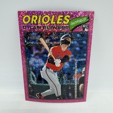 2026 Topps Heritage Dylan Beavers Chrome Pink Sparkle Refractor RC #48