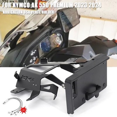 2023-2025 For KYMCO AK 550 Premium Windshield Phone Navigation USB Plate Holder