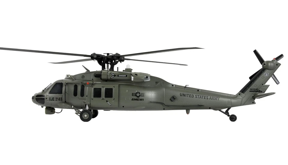 Amewi UH60 Black Hawk Marine 6G/3D RTF RC Helikopter im Koffer - Bild 3 von 4