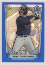 2014 Bowman Draft Chrome Blue Refractor 359/399 Braxton Davidson #CDP28 t5p