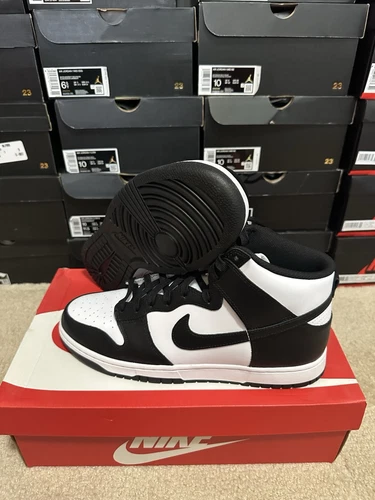 Brand New Nike Dunk High Retro Black White Panda DD1399-105 Size 12 Brand New
