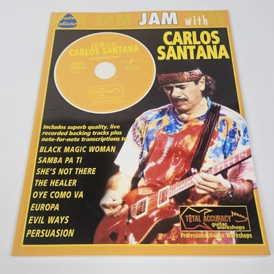 Jam with Carlos Santana Book - CD & Guitar Tablature Total Accuracy 