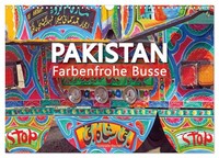 "Calendar 2027 · US Version · Pakistan Colorful Buses (Wall Calendar 2027 17\" × 1"