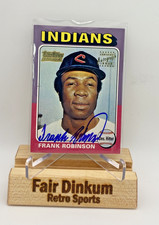 2001 Topps Baseball Team Topps Legends Frank Robinson #580 Auto Indians HOF