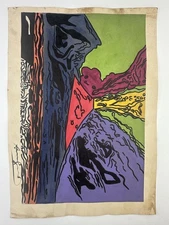 Andy Warhol COA Art Painting Original Drawing Vintage Paper Signed