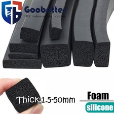 Black Silicone rubber sponge strip Closed Cell Square Foam Backer Rod Seal