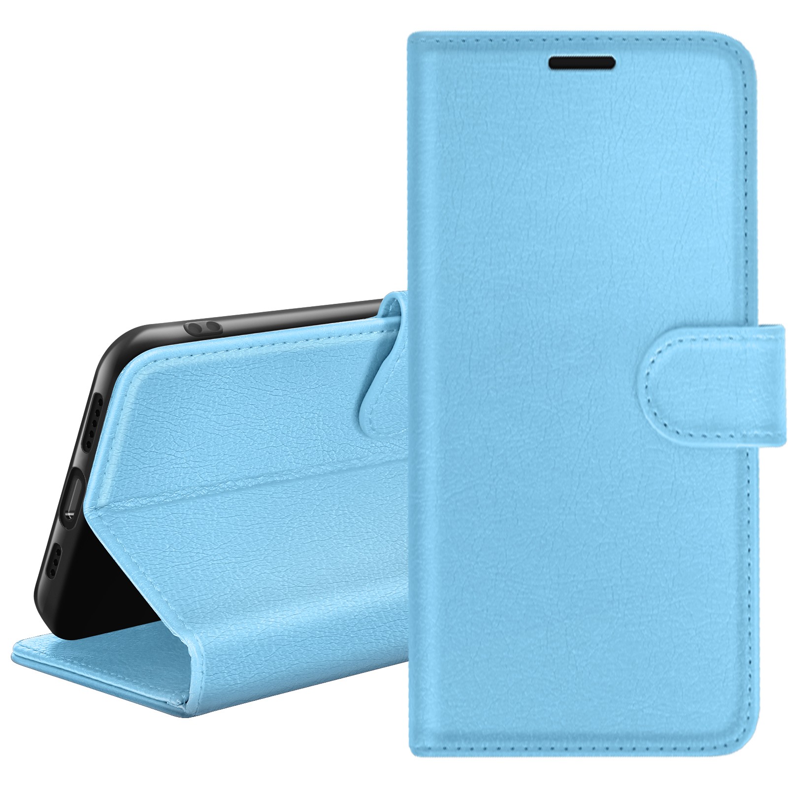Housse Zanaé A13 4G Anti-Choc avec Porte-Carte et Rabat Vidéo Bleu