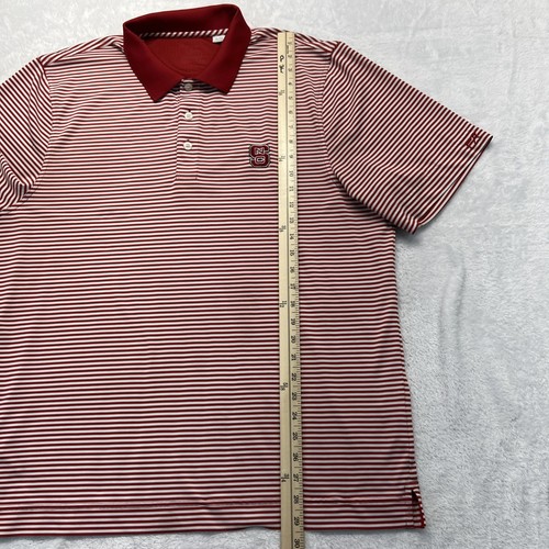 NC State Wolfpack Cutter Buck Kurzarm Active Poloshirt Herren XL rot gestreift - Bild 8 von 14