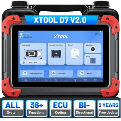 XTOOL D7 V2.0 OBD2 Diagnosegerät Bidirectional Scanner Schlüsselprogrammierung