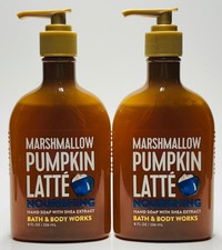2 Bath Body Works MARSHMALLOW PUMPKIN LATTE Gentle Gel Hand Soap Was