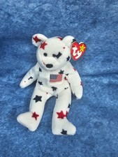 TY Glory Bear Beanie Baby Retired Mint with Tag Plush Stuffed Animal