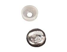 H607, Screw Covers, 14 Per Pack, Interior Hardware Chrome