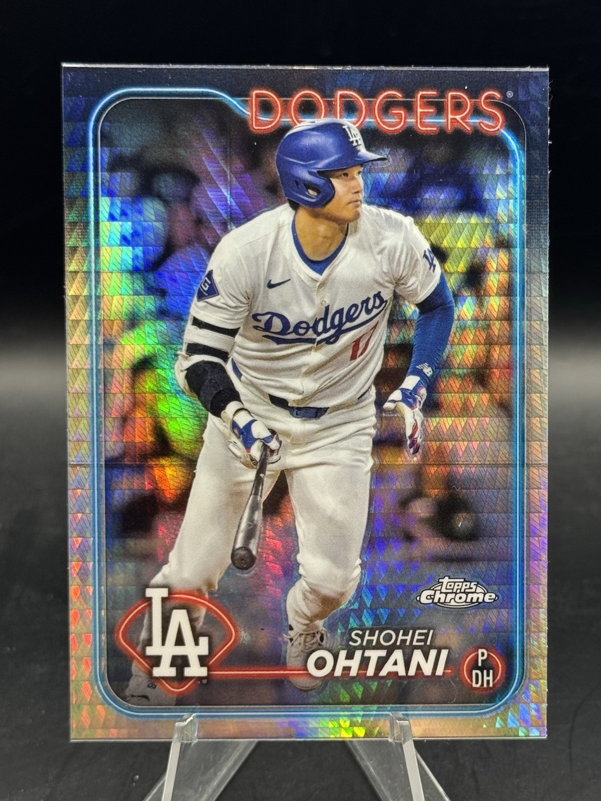 Shohei Ohtani 2024 Topps Chrome #1 Prism Refractor