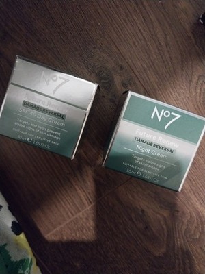 2 Pack-No7 Future Renew Damage Reversal Day And NIGHT Cream SPF 25  1.69 fl oz