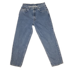 VTG Calvin Klein Jeans Double Stonewash Easy Fit Denim Straight Blue Logo Womens