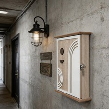 Wall Mounted Storage Box Sturdy Key Cabinet for Living Room Entryway Bedroom