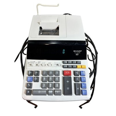 Sharp EL-1197PiIII 12 Digit Heavy Duty Commercial Calculator- Tested & Works