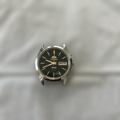 Orient Automatic Wristwatch Black Timepiece Fully Functional Authentic