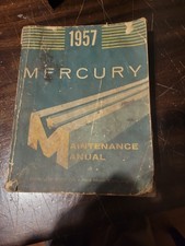 1957 Mercury Complete Orig. Factory Shop Service Repair Maintenance Manual