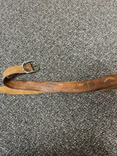 1980s Belt True Vintage Embelished Painted Handmade Brown Rare Size 35