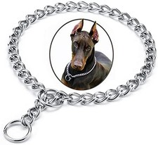 Chain Choke Collar for Dogs, No Pull Slip Training for Small Dogs