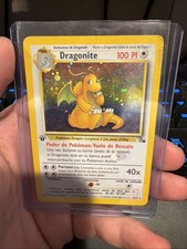 Pokémon TCG Dragonite Holo Rara 1° Edizione Carta Fossile 4/62 HP