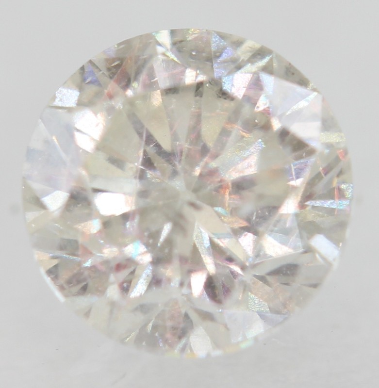 0.54 Carat G SI2 Round Brilliant Natural Enhanced MINED Diamond 4.97mm W VIDEO