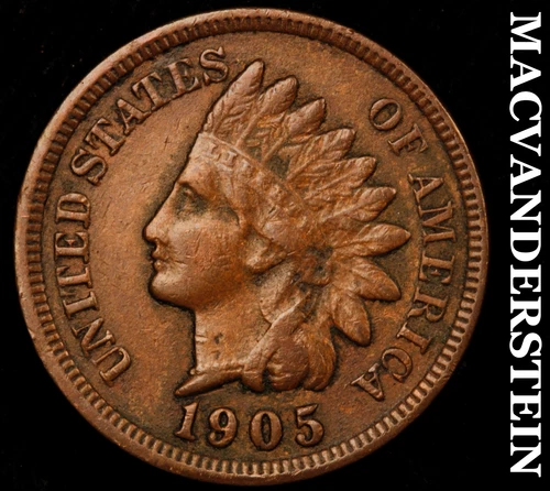 1905 Indian Head Cent - Scarce Very Fine+  #i3180