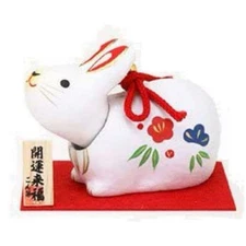 2023 Zodiac Rabbit Head Shaking Lucky Charm Folk Art No.1