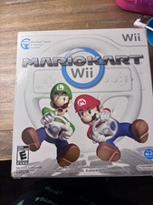 BRAND NEW Mario Kart Wii Wheel Bundle Nintendo Wii