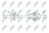 Antriebswelle NTY NPW-JG-020 FüR Jaguar XF 1 X250 XJ X351 Sportbrake Ti4 SCV6