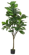  Artificial Fiddle Leaf Fig Tree Tall 86 Decorative Faux Fiddle Leaves Fake 6ft