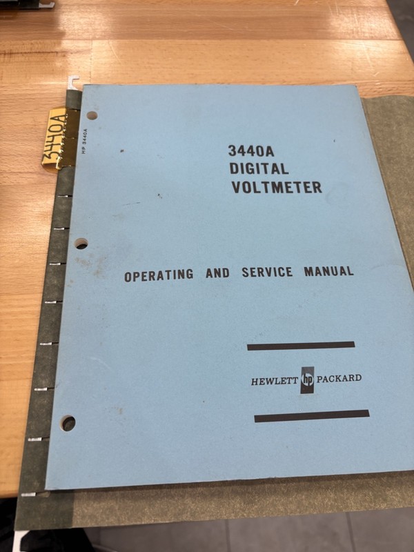 3440A digital voltmeter operating & service manual 