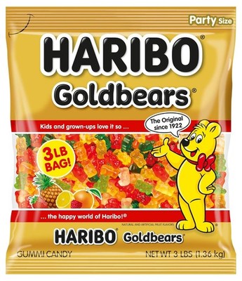 Haribo Goldbears Original gummy Bears bag, 3 Lb.........................