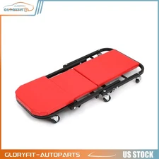 Z-36" 2 In 1 Foldable Mechanics Creeper Seat Rolling Chair Garage Work Stool