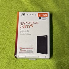 Seagate Backup Plus Slim USB 3.0 Portable External Hard Drive 2TB - Black