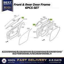 ⭐Genuine⭐ Front & Rear Door Frame 6PCS SET for Hyundai Genesis