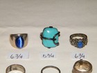 Vintage 10Pc STERLING SILVER RINGS LOT Mens~Womens~Some Stones — photo 3