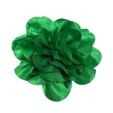Satin Fabric Rose Flower Extra Large Big Brooches Lapel Pins Silk Camellia Ov...