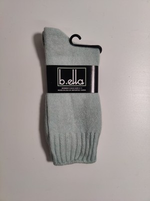 b.ella - Woman's socks -teal- Cashmere blend - Made in USA **N23**