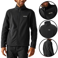 Mens Regatta Full Zip Anti Pill Jacket Textured Heavy Fleece Jacket Warm Jumper